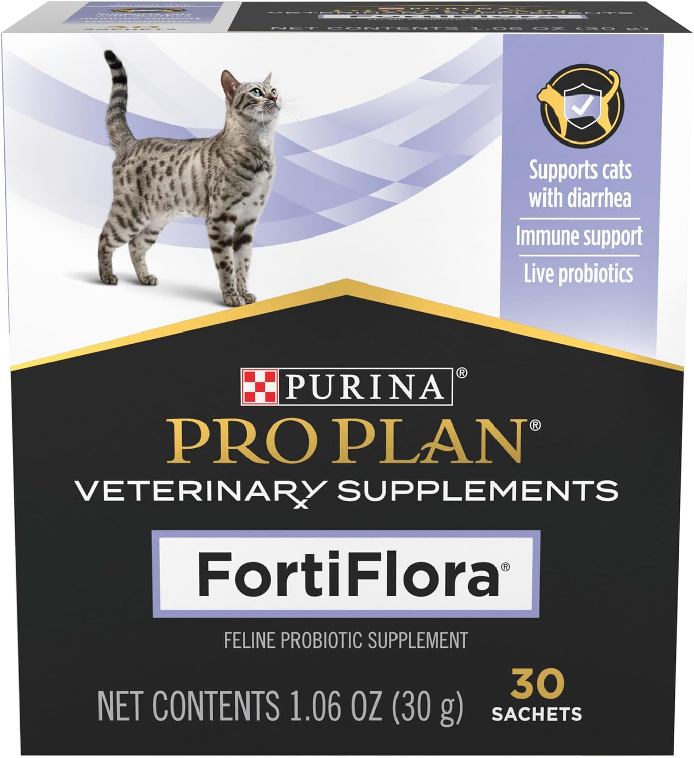 Purina Pro Plan Veterinary Supplements FortiFlora Cat Probiotic Supplement for Cats with Diarrhea – 30 ct. Box Purina Pro Plan Veterinary Supplements FortiFlora Cat Probiotic Supplement for Cats with Diarrhea – 30 ct. Box