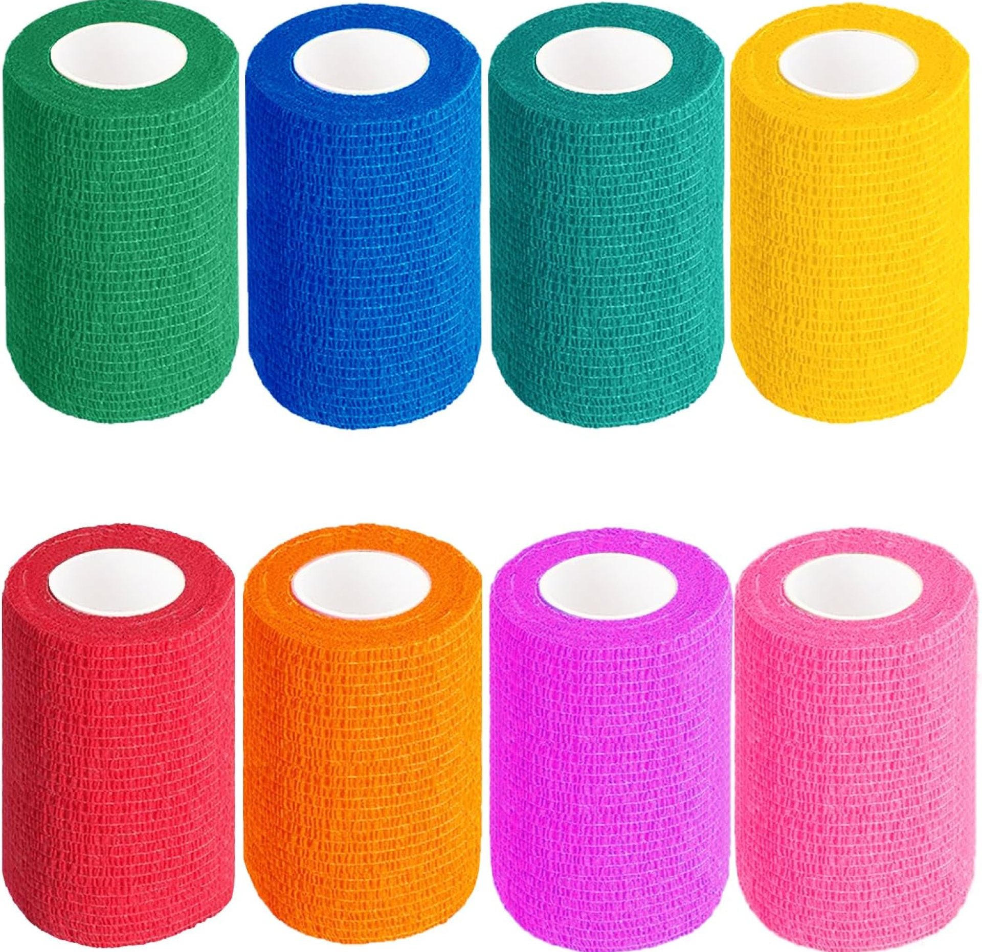 ADMITRY Self Adhesive Bandage Wrap,8 Rolls 3” X 5 Yards Vet Wrap for Dogs, Horses, Pets, Elastic Cohesive Bandages for Wrist, Ankle Sprains and Swelling (Colored Self Adhesive Bandage Wrap) ADMITRY Self Adhesive Bandage Wrap,8 Rolls 3” X 5 Yards Vet Wrap for Dogs, Horses, Pets, Elastic Cohesive Bandages for Wrist, Ankle Sprains and Swelling (Colored Self Adhesive Bandage Wrap)