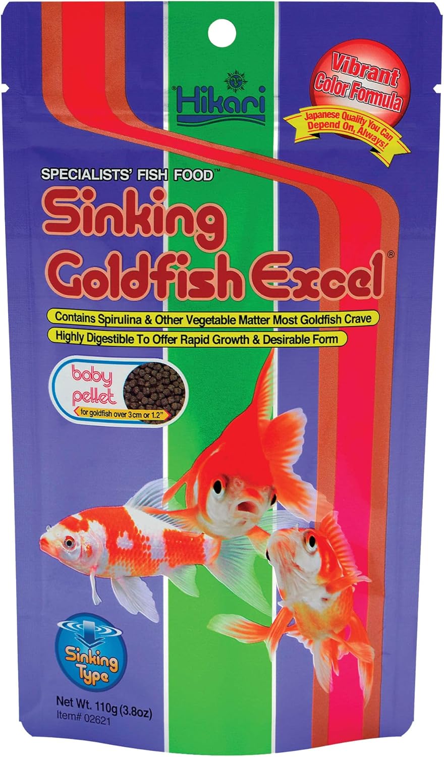 Hikari Sinking Goldfish Excel Fish Food, 3.8 oz. (110g) Hikari Sinking Goldfish Excel Fish Food, 3.8 oz. (110g)