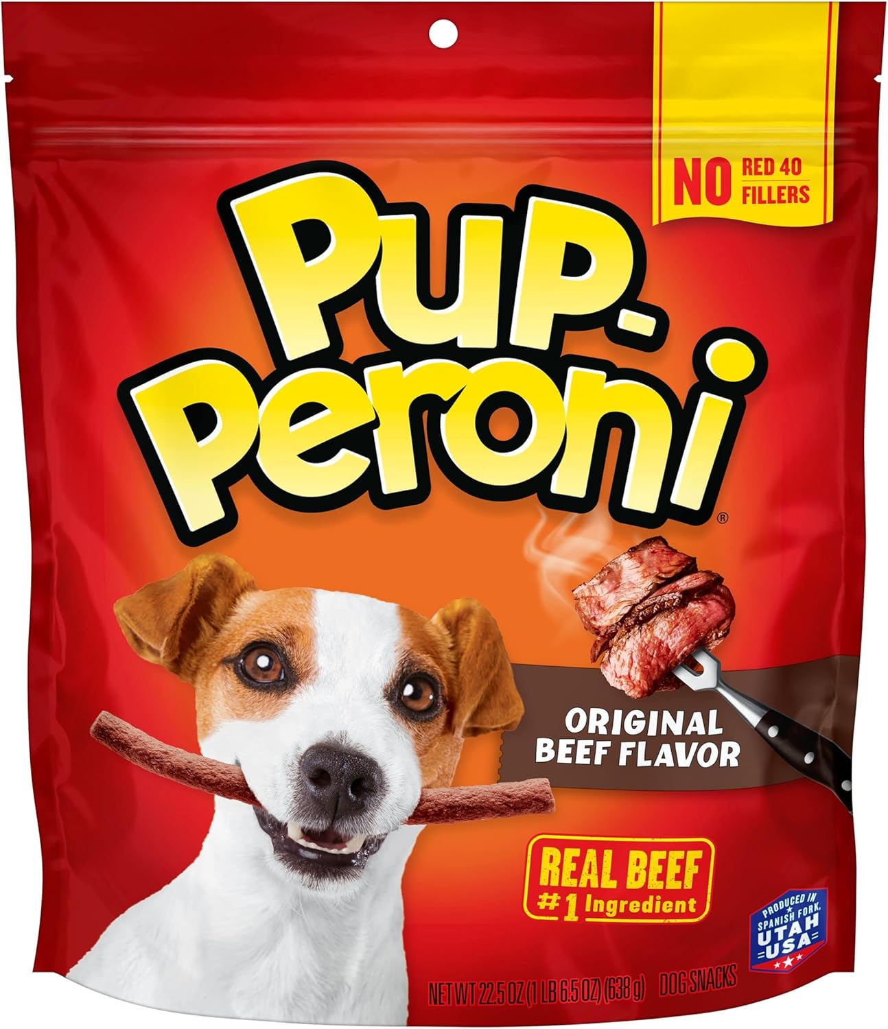 Pup-Peroni Dog Treats, Original Beef Flavor, 22.5 Ounce, Made with Real Beef Pup-Peroni Dog Treats, Original Beef Flavor, 22.5 Ounce, Made with Real Beef