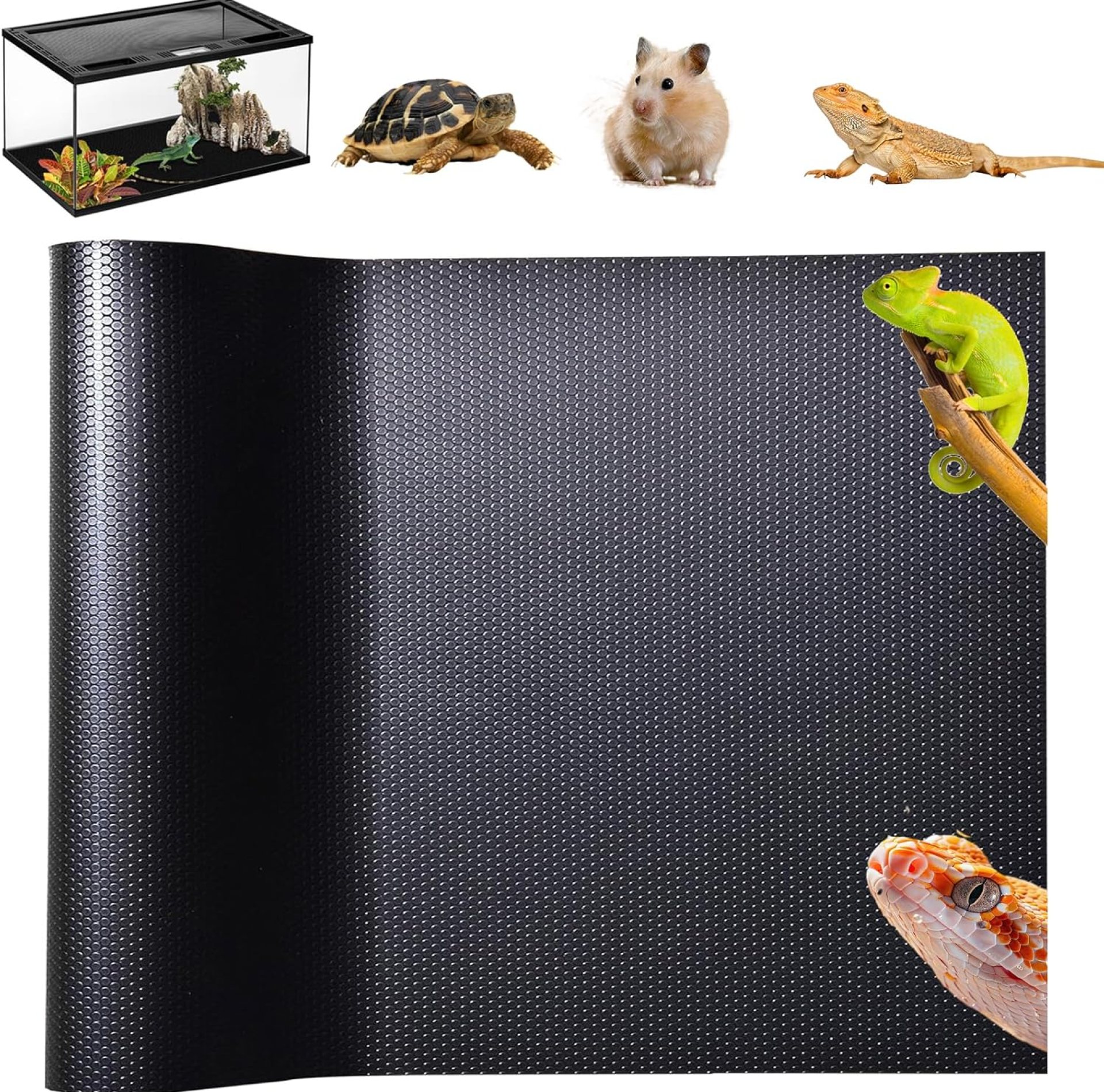 Bearded Dragon Tank Accessories, 18×79 in Large Non-Stick Reptile Carpet Substrate Terrarium Tank Liner Carpet, Waterproof Reptile Bedding Floor Mats for Snakes, Leopards, Geckos, Lizards Bearded Dragon Tank Accessories, 18×79 in Large Non-Stick Reptile Carpet Substrate Terrarium Tank Liner Carpet, Waterproof Reptile Bedding Floor Mats for Snakes, Leopards, Geckos, Lizards