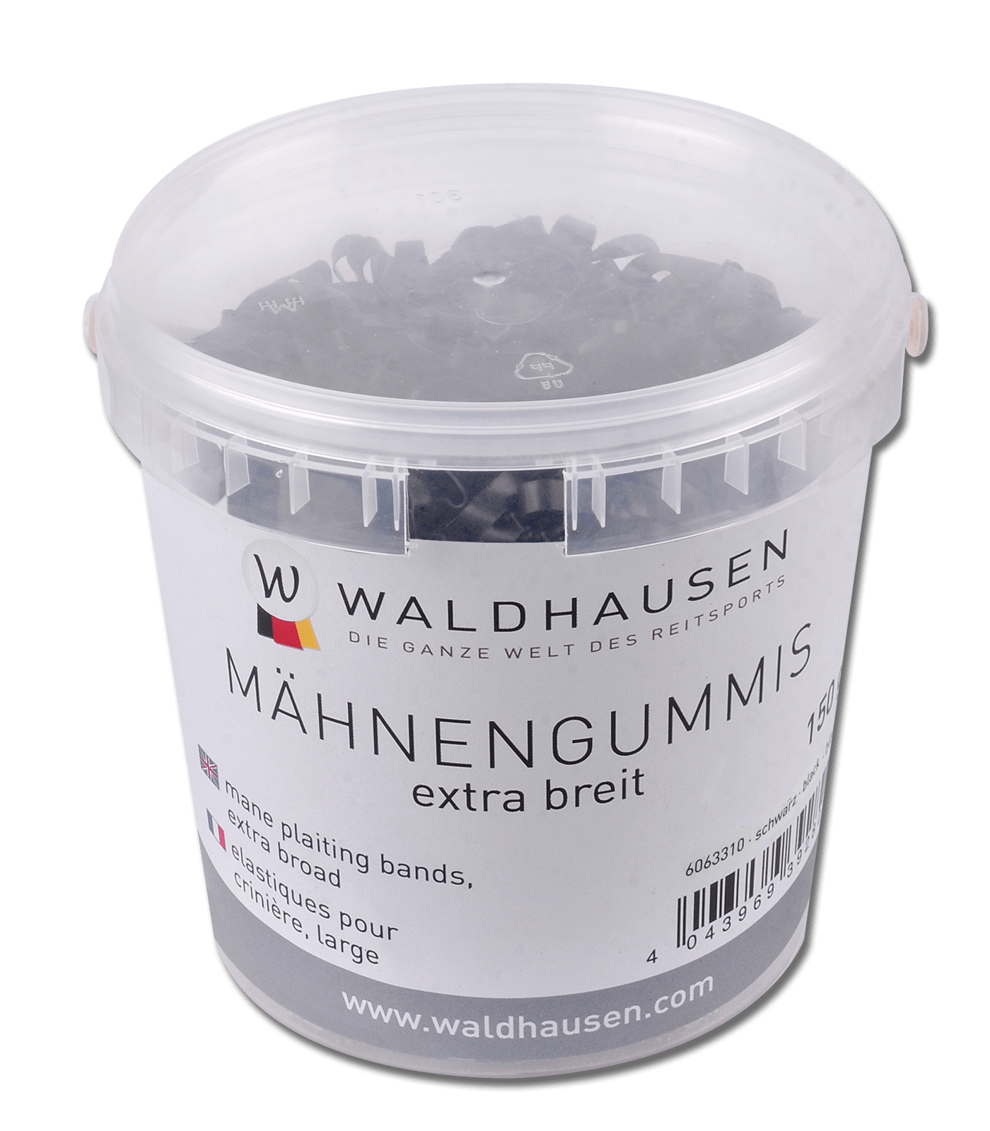 Waldhausen Mähnengummis extra breit im Eimer Waldhausen Mähnengummis extra breit im Eimer