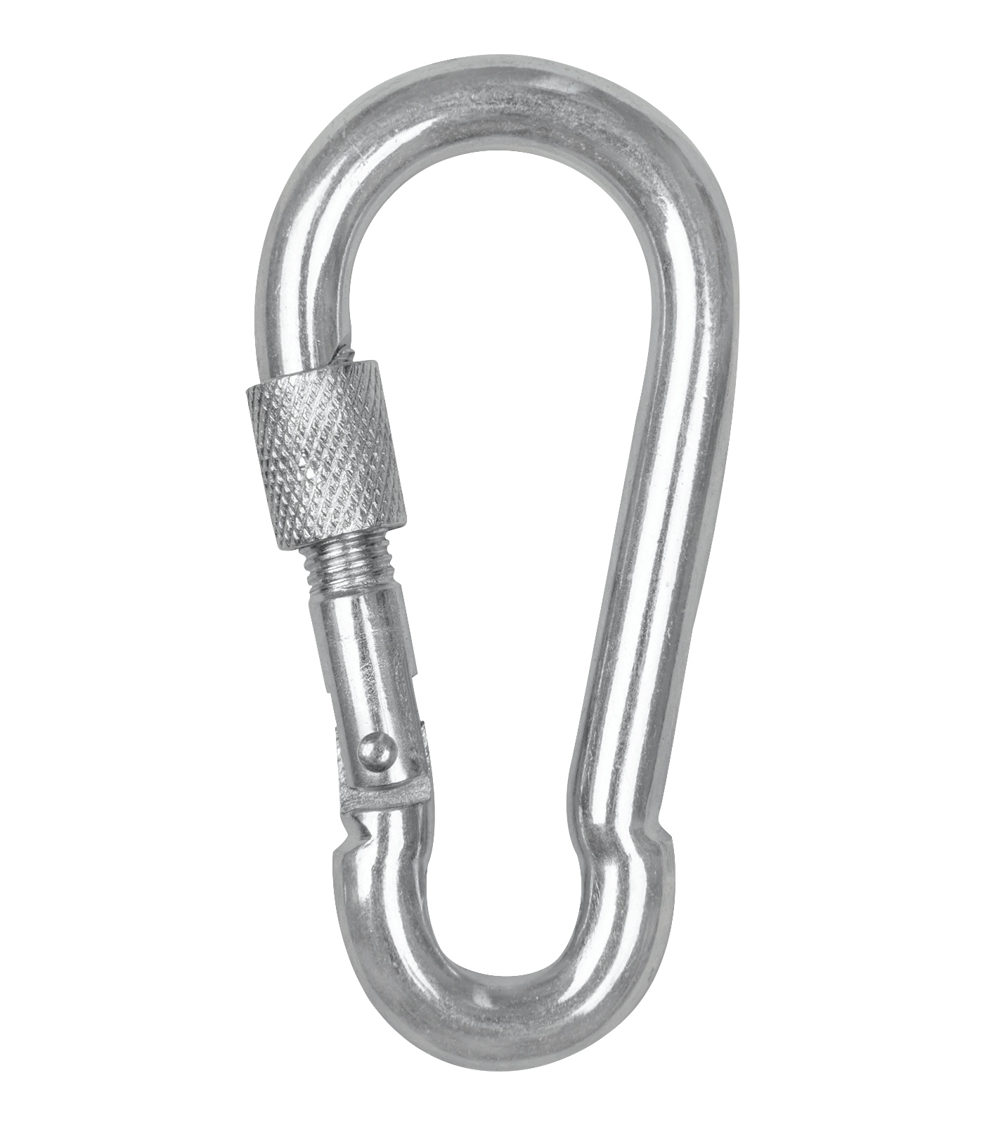 Sicherheits-Karabiner mit Schraubverschluss 9cm