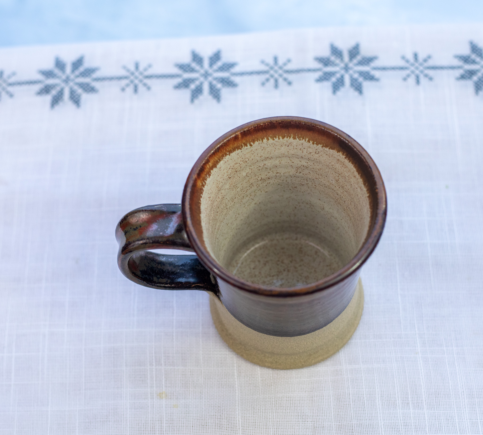 Rust Red Mug With Handle