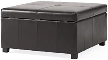 Christopher Knight Home Living Berkeley Brown Leather Square Storage Ottoman, Espresso Christopher Knight Home Living Berkeley Brown Leather Square Storage Ottoman, Espresso