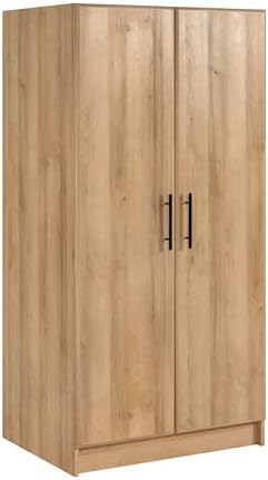 Prepac Elite 32 inch Storage Cabinet, 16″ D x 32″ W x 65″ H, Oak Prepac Elite 32 inch Storage Cabinet, 16″ D x 32″ W x 65″ H, Oak