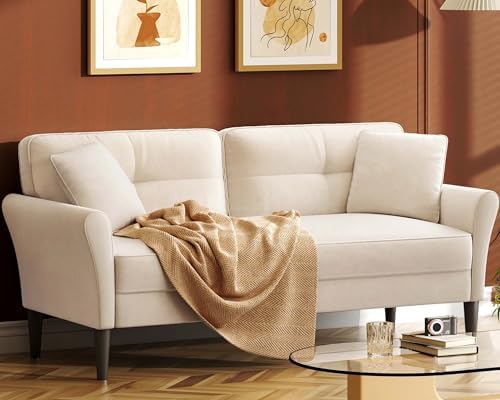 69″ White Couch, Loveseat Sofa, Couches for Living Room, Comfy Sofas for Living Room 3min No Tool Fast Assembly, Small Couch for Bedroom, Modern Velvet Sofa Couch for Apartment Office 69″ White Couch, Loveseat Sofa, Couches for Living Room, Comfy Sofas for Living Room 3min No Tool Fast Assembly, Small Couch for Bedroom, Modern Velvet Sofa Couch for Apartment Office