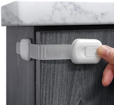 Baby Locks Straps (8-Pack) Child Safety Cabinet Proofing – Safe Quick and Easy 3M Adhesive Cabinet Drawer Door Latches No Screws & Magnets Multi-Purpose for Furniture Kitchen Ovens Toilet Seats Baby Locks Straps (8-Pack) Child Safety Cabinet Proofing – Safe Quick and Easy 3M Adhesive Cabinet Drawer Door Latches No Screws & Magnets Multi-Purpose for Furniture Kitchen Ovens Toilet Seats