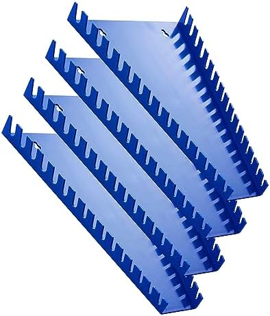 Plastic Wrench Organizer, Premium High-density Wrench Holder, Large Wrench Racks for Wall and Tool Box, 64 Slots Fit SAE&Metric Wrench Tray(4Blue) Plastic Wrench Organizer, Premium High-density Wrench Holder, Large Wrench Racks for Wall and Tool Box, 64 Slots Fit SAE&Metric Wrench Tray(4Blue)