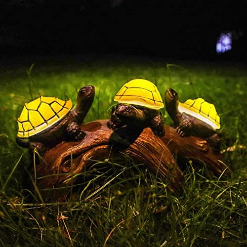 pearlstar Solar Outdoor Statues Turtle on Log Yard Decor Waterproof Figurine Light Garden Decorations Lawn Ornaments for Patio Backyard Gift for Mom Woman Grandma Lovers pearlstar Solar Outdoor Statues Turtle on Log Yard Decor Waterproof Figurine Light Garden Decorations Lawn Ornaments for Patio Backyard Gift for Mom Woman Grandma Lovers