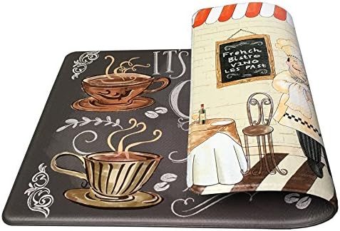 Art3d Premium Double-Sided Anti-Fatigue Chef Rug, Anti-Fatigue Comfort Mat. Multi-Purpose Decorative Standing Mat for The Kitchen, Bathroom, Laundry Room or Office, 17.5″ X 30″,Coffee Cup Art3d Premium Double-Sided Anti-Fatigue Chef Rug, Anti-Fatigue Comfort Mat. Multi-Purpose Decorative Standing Mat for The Kitchen, Bathroom, Laundry Room or Office, 17.5″ X 30″,Coffee Cup