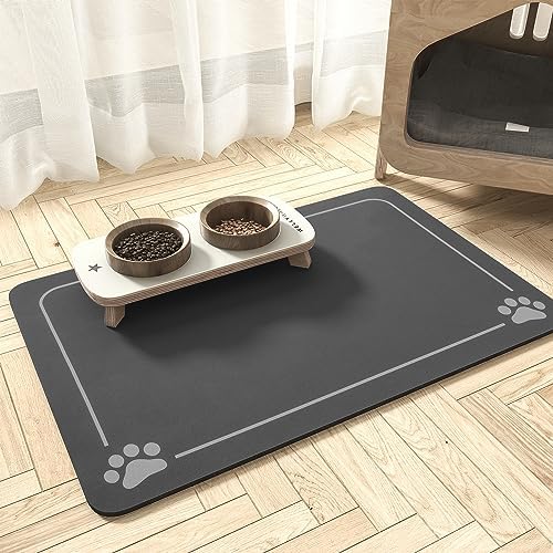 Pet Feeding Mat-Absorbent Quick Dry Dog Mat for Food and Water Bowl-No Stains Easy Clean Dog Water Dispenser Mat-Dog Accessories-Cat Dog Feeding&Watering Supplies-Dog Water Bowl Mat for Messy Drinkers Pet Feeding Mat-Absorbent Quick Dry Dog Mat for Food and Water Bowl-No Stains Easy Clean Dog Water Dispenser Mat-Dog Accessories-Cat Dog Feeding&Watering Supplies-Dog Water Bowl Mat for Messy Drinkers