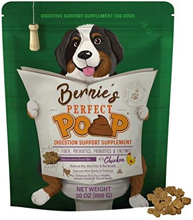 Perfect Poop Digestion & General Health Supplement for Dogs: Fiber, Prebiotics, Probiotics & Enzymes Relieve Digestive Conditions, Optimize Stool, and Improve Health (Chicken, 30.0 oz) Perfect Poop Digestion & General Health Supplement for Dogs: Fiber, Prebiotics, Probiotics & Enzymes Relieve Digestive Conditions, Optimize Stool, and Improve Health (Chicken, 30.0 oz)