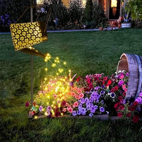 90 LED Solar Watering Can with Cascading Lights, Waterproof Large Hanging Lantern Landscape Solar Lights Outdoor Garden Decor for Outside Yard Porch Gardening Gifts for Mom Birthday Mother’s Day 90 LED Solar Watering Can with Cascading Lights, Waterproof Large Hanging Lantern Landscape Solar Lights Outdoor Garden Decor for Outside Yard Porch Gardening Gifts for Mom Birthday Mother’s Day