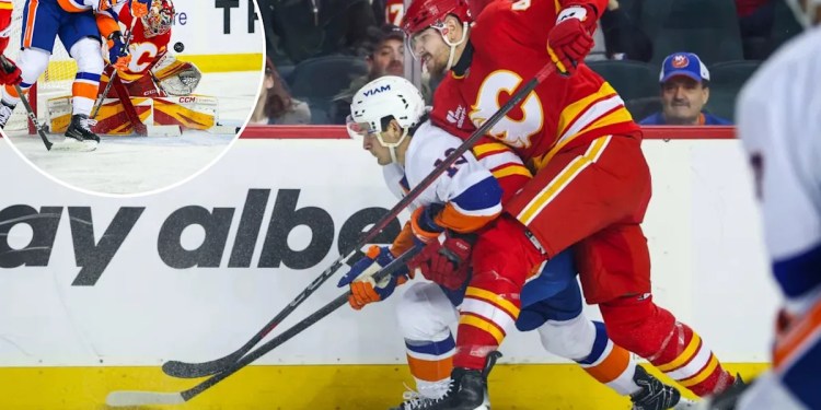Islanders Lose Road Game to Flames Islanders Lose Road Game to Flames