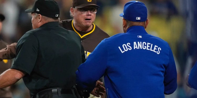 Both managers ejected in Dodgers-Padres brawl after Fernando Tatis Jr. HBP, SD retaliates with Shohei Ohtani plunking Both managers ejected in Dodgers-Padres brawl after Fernando Tatis Jr. HBP, SD retaliates with Shohei Ohtani plunking
