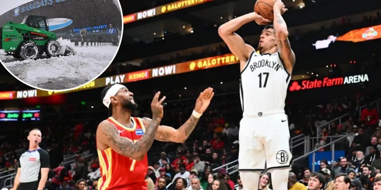 Nets Practice in Atlanta Due to NYC Blizzard Travel Issues Nets Practice in Atlanta Due to NYC Blizzard Travel Issues