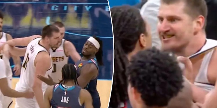 Nuggets and Thunder engage in altercation after trip incident Nuggets and Thunder engage in altercation after trip incident