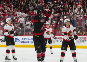 Hurricanes Defeat Senators 3-2 in Double Overtime Hurricanes Defeat Senators 3-2 in Double Overtime