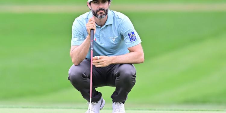 Adam Hadwin smashed sprinkler head so hard at the Valspar Championship it started spraying everywhere Adam Hadwin smashed sprinkler head so hard at the Valspar Championship it started spraying everywhere