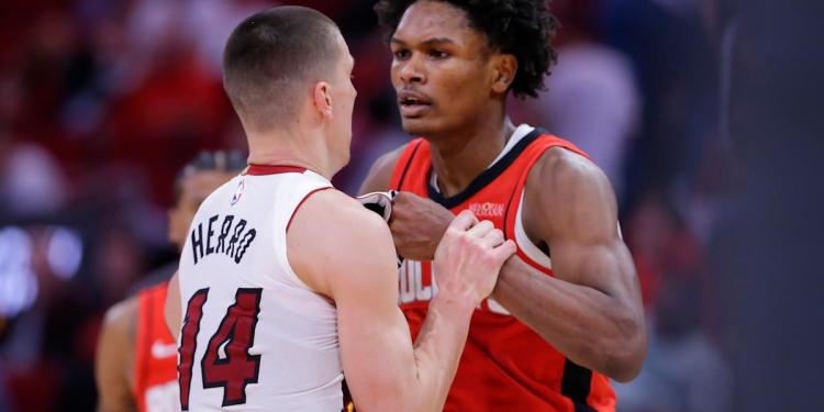 Amen Thompson, Terry Rozier suspended as NBA hands down punishments for Heat-Rockets brawl Amen Thompson, Terry Rozier suspended as NBA hands down punishments for Heat-Rockets brawl