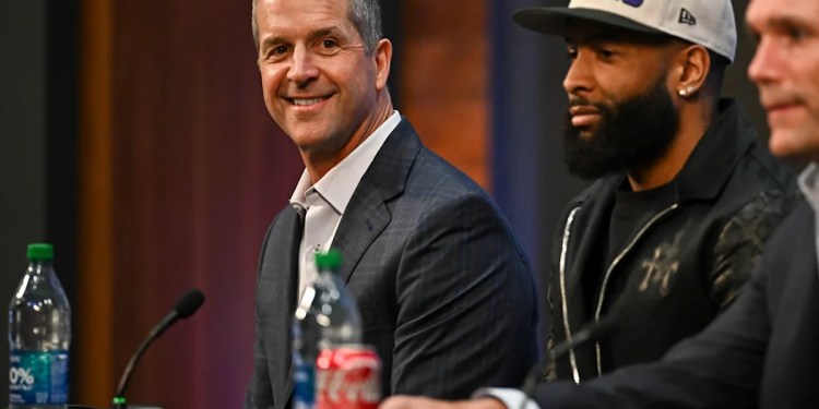Odell Beckham and John Harbaugh Meet at Arizona League Meeting Odell Beckham and John Harbaugh Meet at Arizona League Meeting