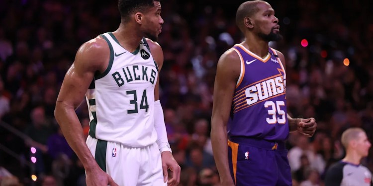 Ideal fantasy basketball fits for Kevin Durant and Giannis Antetokounmpo Ideal fantasy basketball fits for Kevin Durant and Giannis Antetokounmpo