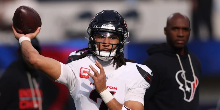 C.J. Stroud throws touchdown, Texans lead 7-0 C.J. Stroud throws touchdown, Texans lead 7-0