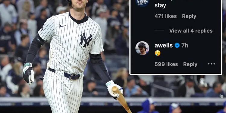 Austin Wells Responds to Cody Bellinger’s Instagram Post Austin Wells Responds to Cody Bellinger’s Instagram Post