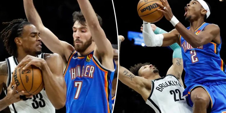 Thunder Defeat Nets After Poor First Half Thunder Defeat Nets After Poor First Half