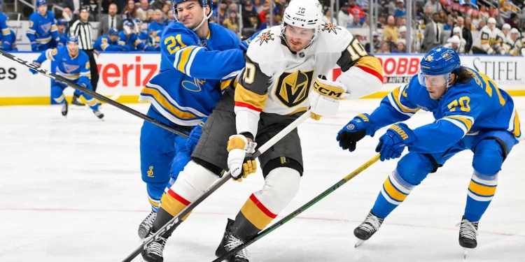 Blues Lose 4-1 to Golden Knights Blues Lose 4-1 to Golden Knights