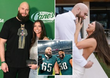 Eagles’ Jordan Mailata Officiates Lane Johnson’s Wedding Eagles’ Jordan Mailata Officiates Lane Johnson’s Wedding