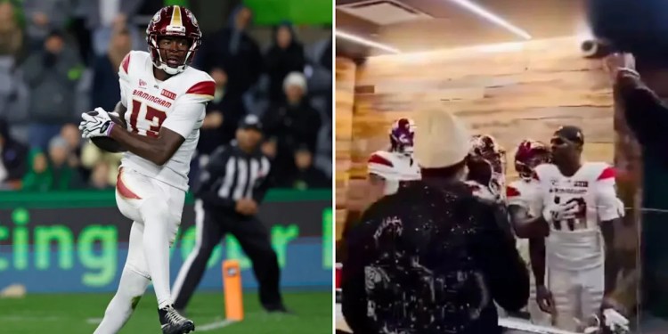 Chiefs Super Bowl Champion Fights UFL Fans During Halftime
Scores Touchdown After Incident Chiefs Super Bowl Champion Fights UFL Fans During Halftime
Scores Touchdown After Incident