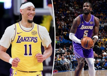 Lakers big men improve as playoffs approach Lakers big men improve as playoffs approach
