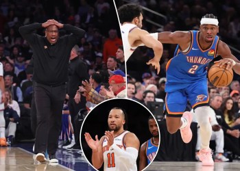 Knicks criticize refs for calls in favor of Shai Gilgeous-Alexander Knicks criticize refs for calls in favor of Shai Gilgeous-Alexander