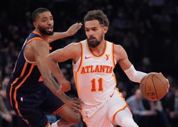 NBA Cup: Trae Young trolls Knicks with logo dice roll as Hawks storm for comeback win into semifinals NBA Cup: Trae Young trolls Knicks with logo dice roll as Hawks storm for comeback win into semifinals