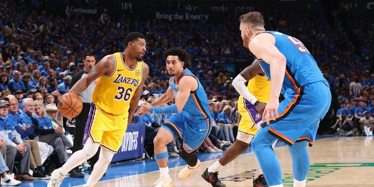 Marcus Smart Expects Lakers to Improve Shooting Against Thunder Marcus Smart Expects Lakers to Improve Shooting Against Thunder