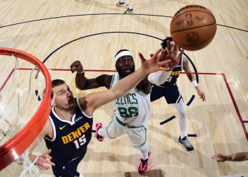 Nuggets defeat Celtics 103-84, ending road trip win streak Nuggets defeat Celtics 103-84, ending road trip win streak