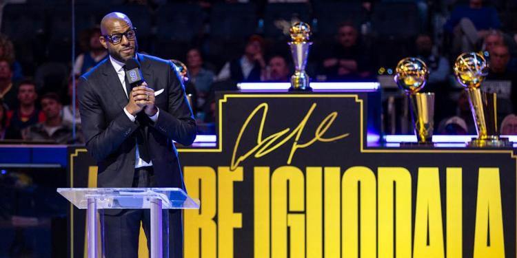 Andre Iguodala has number retired by Warriors after dominant run with the franchise Andre Iguodala has number retired by Warriors after dominant run with the franchise