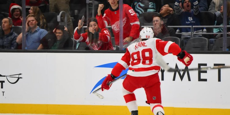 Patrick Kane Leads Red Wings to 4-3 Victory Over Kraken Patrick Kane Leads Red Wings to 4-3 Victory Over Kraken