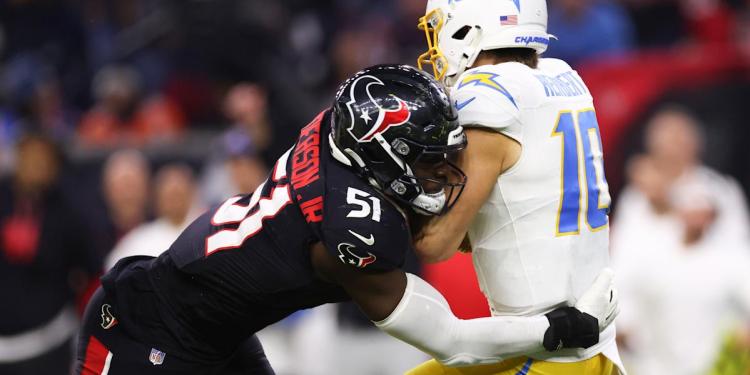 Texans force Justin Herbert into nightmare day, dominate Chargers in wild-card win Texans force Justin Herbert into nightmare day, dominate Chargers in wild-card win