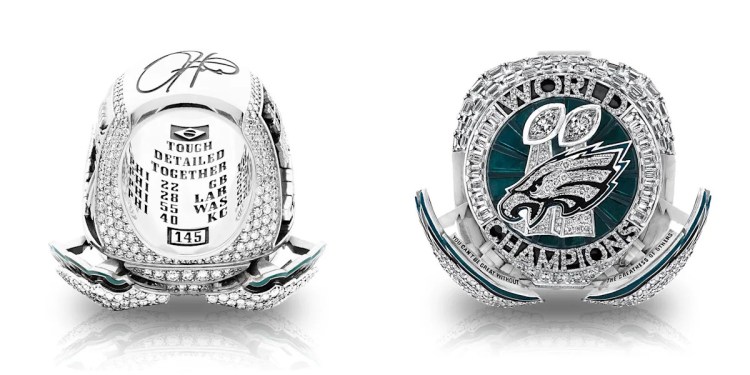 Philadelphia Eagles unveil Super Bowl LIX rings with retractable wings Philadelphia Eagles unveil Super Bowl LIX rings with retractable wings