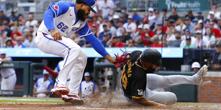 Braves Play Pirates in Spring Training Game Braves Play Pirates in Spring Training Game