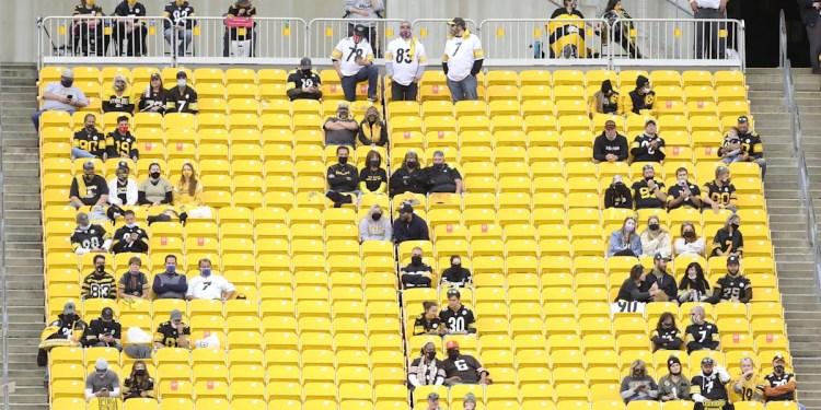 Black Seats Installed in Upper Deck at Acrisure Stadium Black Seats Installed in Upper Deck at Acrisure Stadium