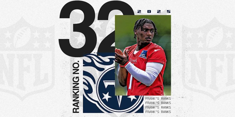 NFL offseason power rankings: No. 32 Tennessee Titans hope Cam Ward puts them back on the map NFL offseason power rankings: No. 32 Tennessee Titans hope Cam Ward puts them back on the map