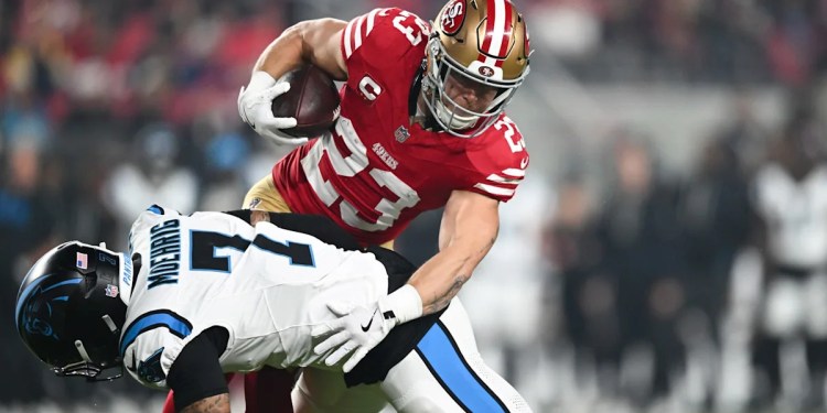 McCaffrey Scores to Increase 49ers Lead to 17-3 McCaffrey Scores to Increase 49ers Lead to 17-3
