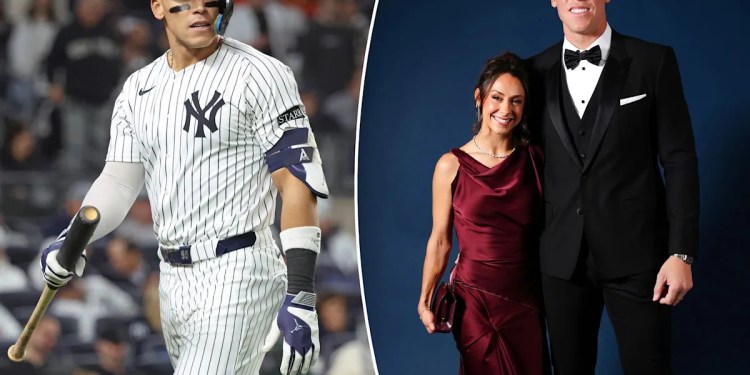 Aaron Judge and wife celebrate MVP title in NYC Aaron Judge and wife celebrate MVP title in NYC