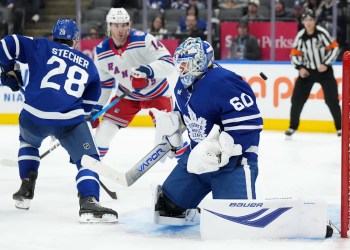 Maple Leafs defeat Rangers 4-3, eliminating New York from playoffs Maple Leafs defeat Rangers 4-3, eliminating New York from playoffs