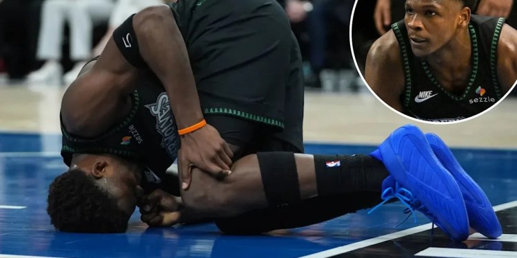 Anthony Edwards Injured, Out for Weeks Anthony Edwards Injured, Out for Weeks