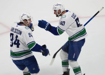Canucks defeat Avalanche 8-6 after blowing four-goal lead Canucks defeat Avalanche 8-6 after blowing four-goal lead